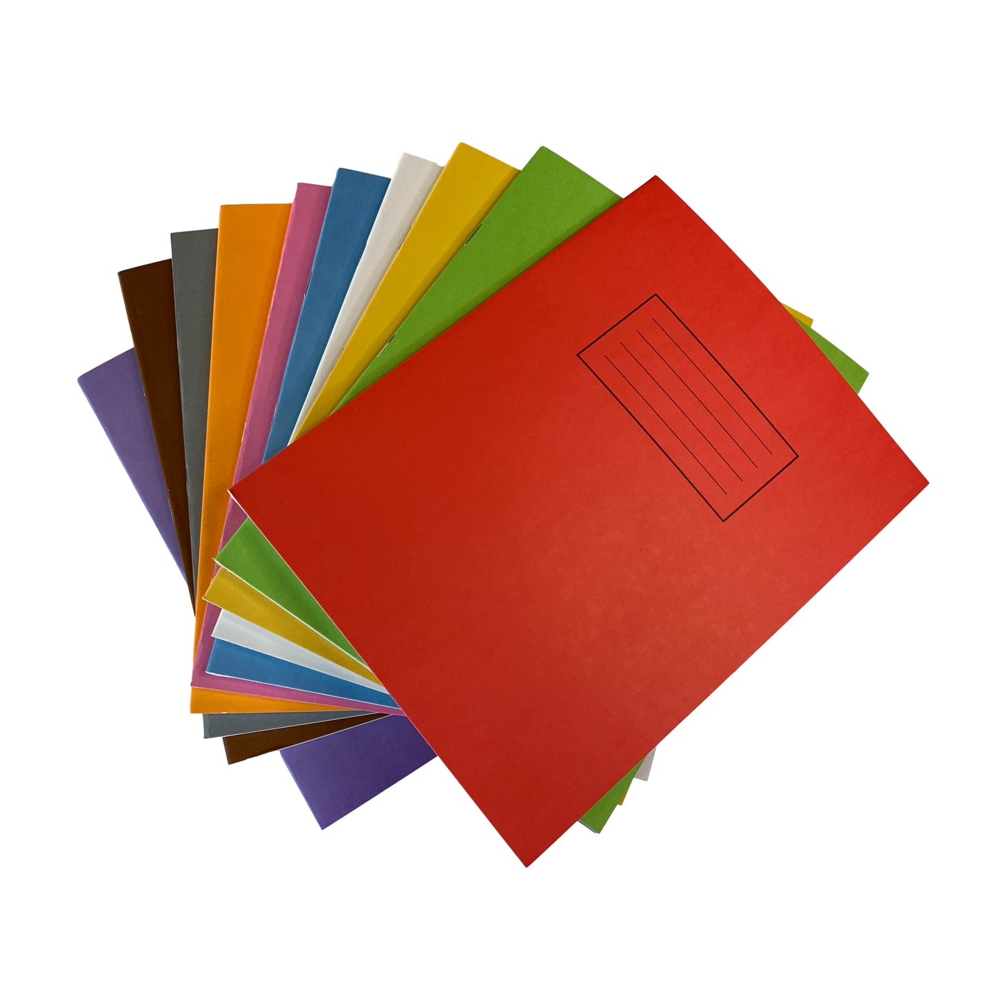 Janrax 9x7" Red 80 Pages Feint and Ruled Exercise Book