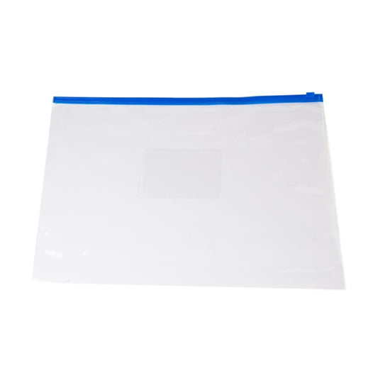 Pack of 12 A3 Blue Zip Zippy Bags