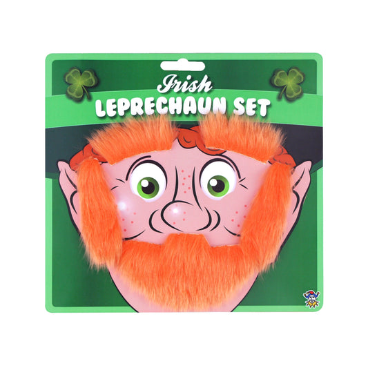 Beard Eyebrows & Sideburns Leprechaun Set