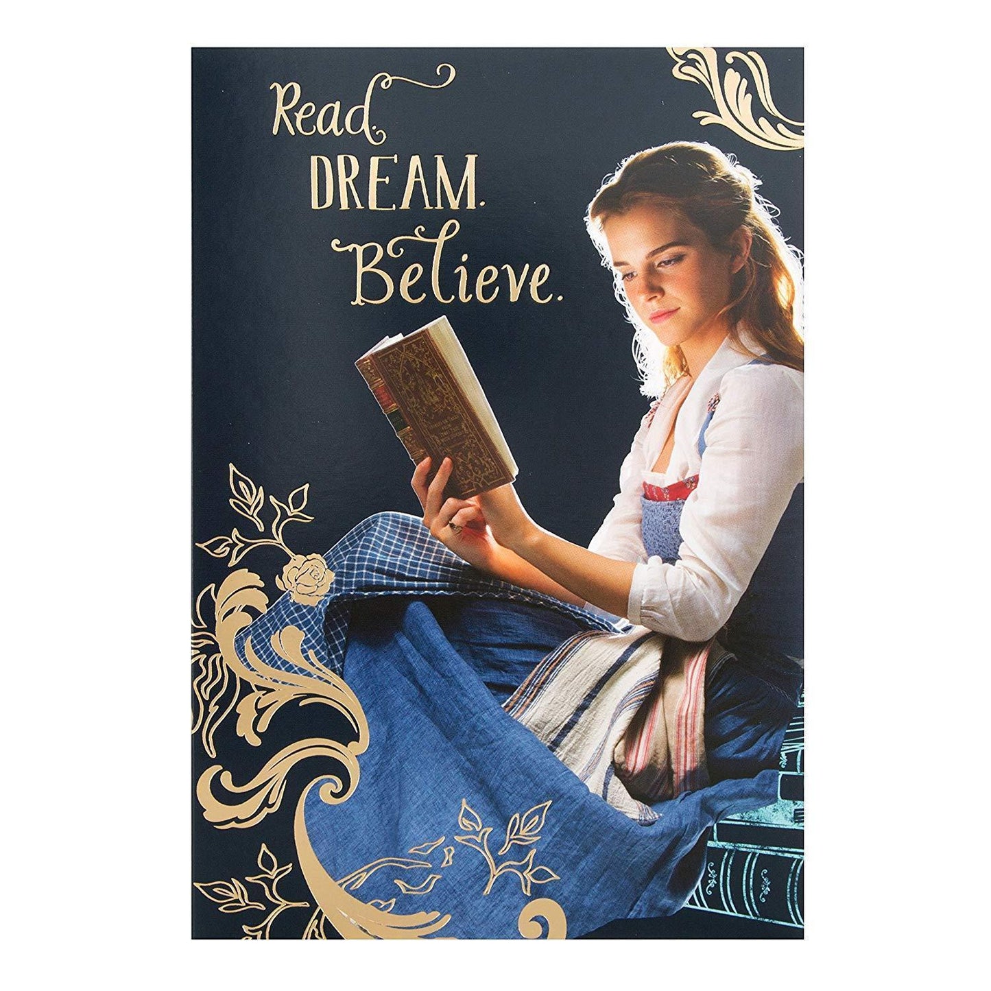 Beauty and the Beast Birthday Card "Read Dream Believe"