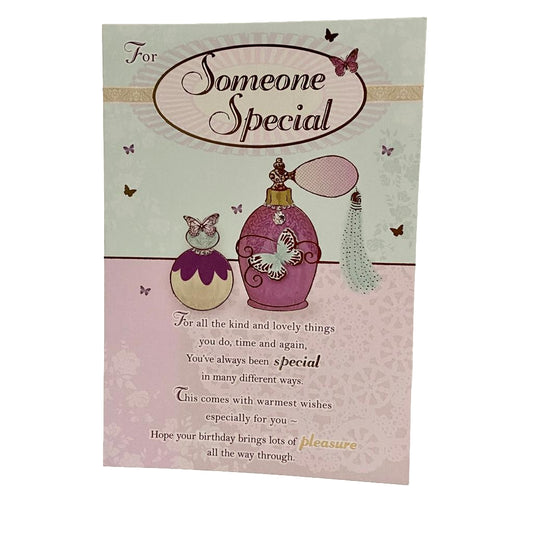 Someone Special Perfume Birthday Card