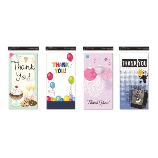 16 Thank you Cards (Adult)