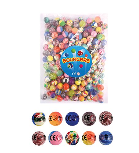 Pack of 250 Assorted Bouncy Balls 27mm