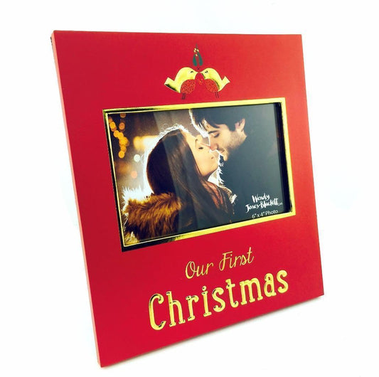 Wendy Jones Blackett Photo Frame - Our First Christmas - 6" x 4"