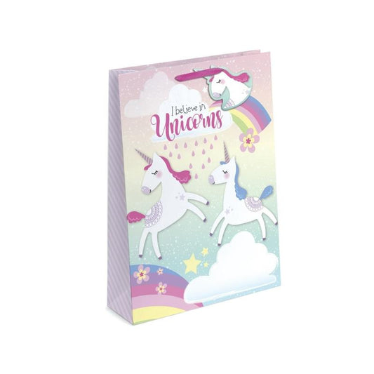 Pack of 12 Unicorn Design Extra Large Gift Bags