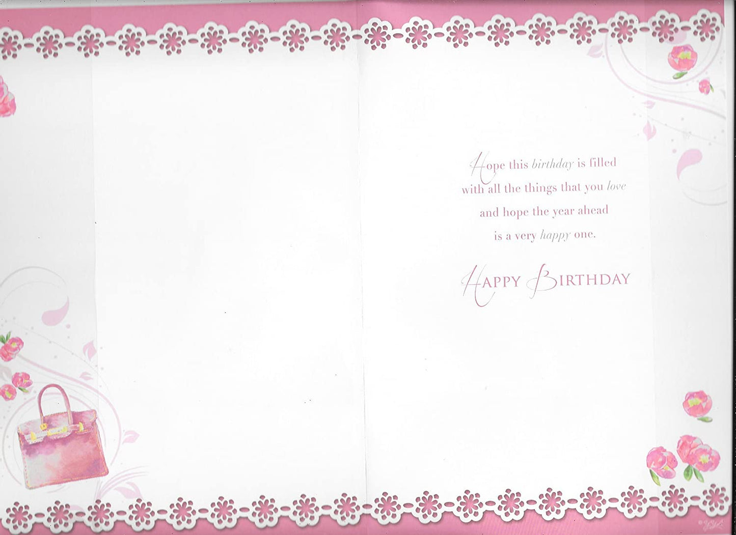 Wishing You A Very Happy Birthday Lady Design Open Female Celebrity Style Card