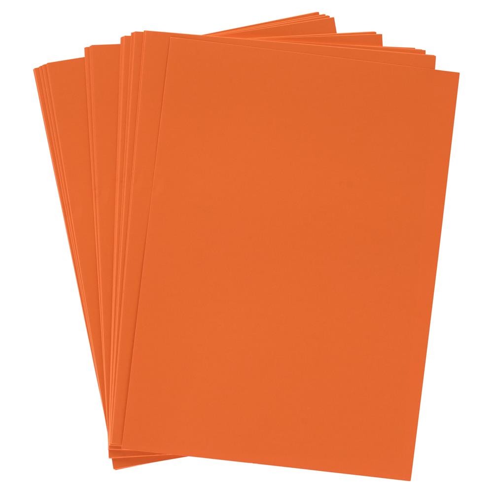 Pack of 50 Sheets A4 Saffron Orange 160gsm Card by Premier Activity