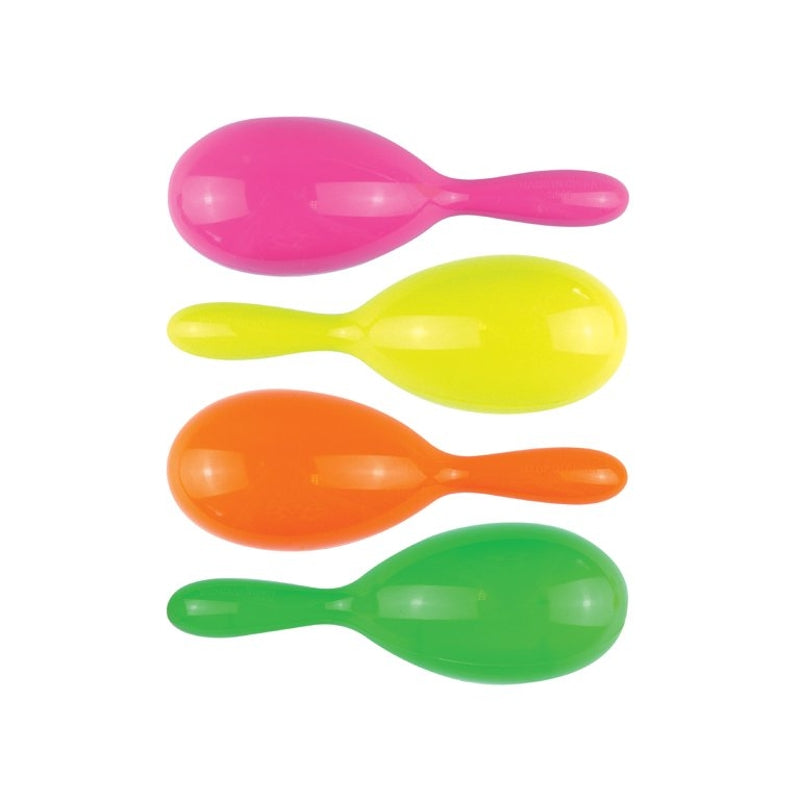 Pack of 12 Coloured Maracas 19cm