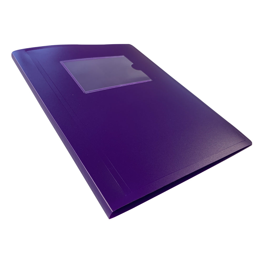 A5 Purple Flexible Cover 20 Pocket Display Book