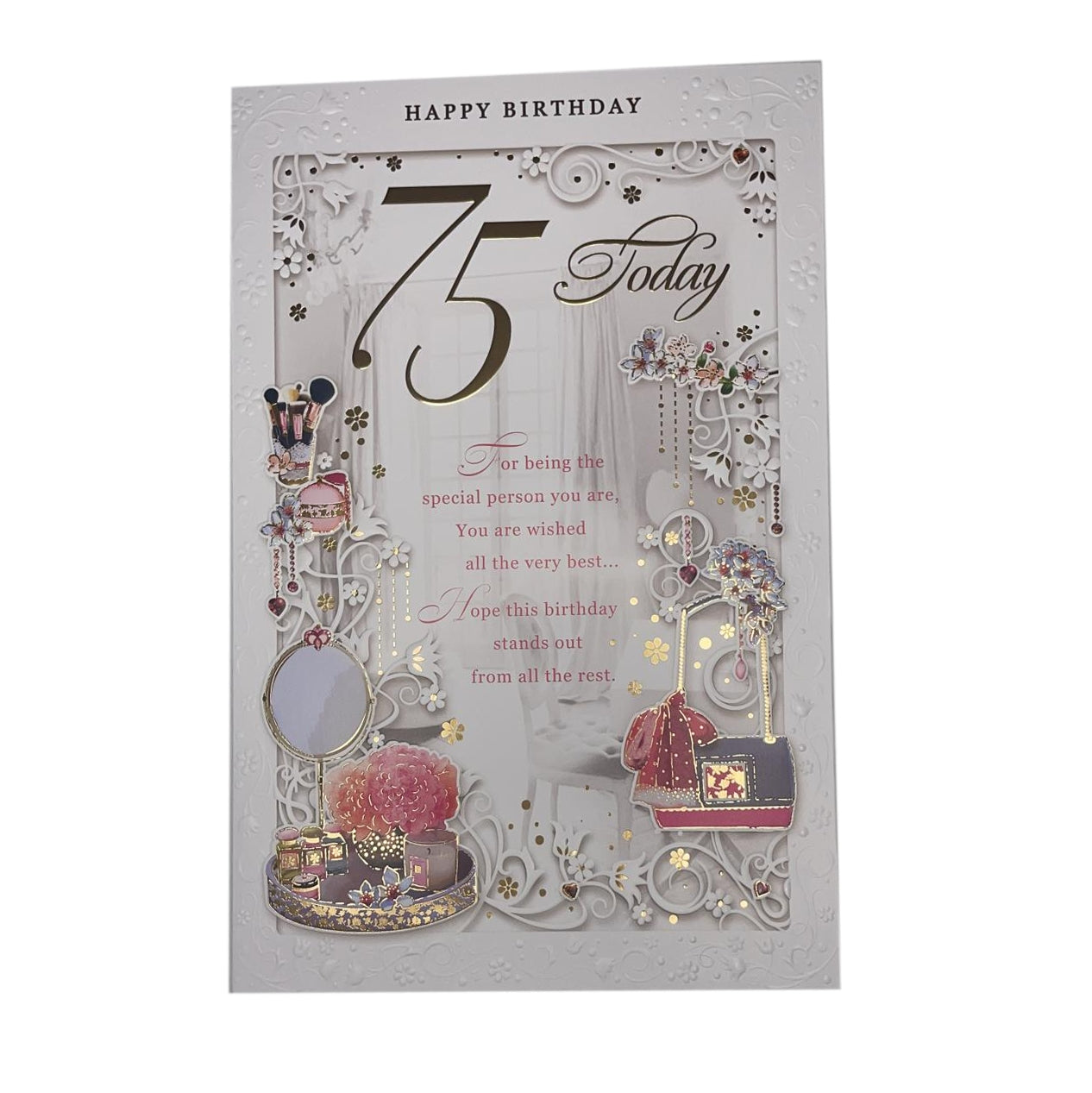 75 Today Open Female Birthday Opacity Card