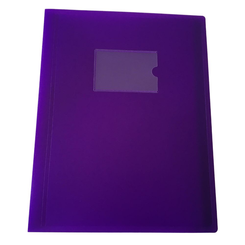 A4 Purple Flexible Cover 40 Pocket Display Book