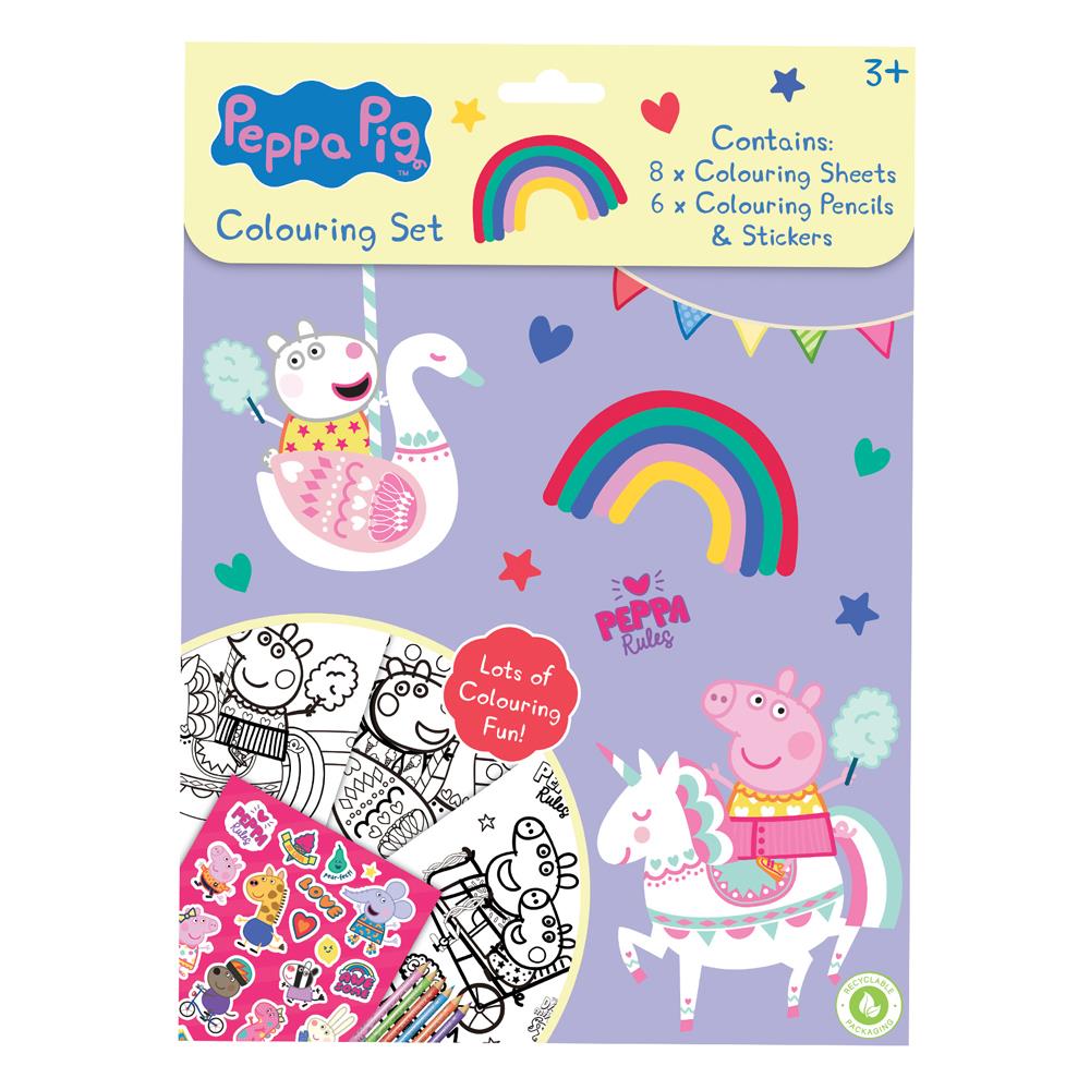 Peppa Pig Colouring Set