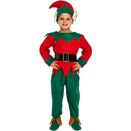 Children's Christmas Elf Costume (Medium / 7-9 Years)