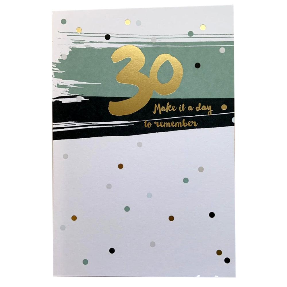 You're 30th Make It Remember Day Birthday Card