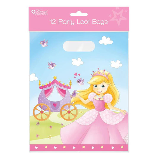 Pack of 12 Princess Party Large Loot Bags