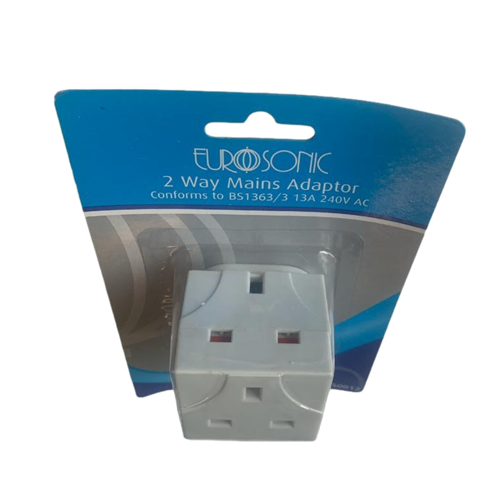 2 Way Main Adaptor Plug