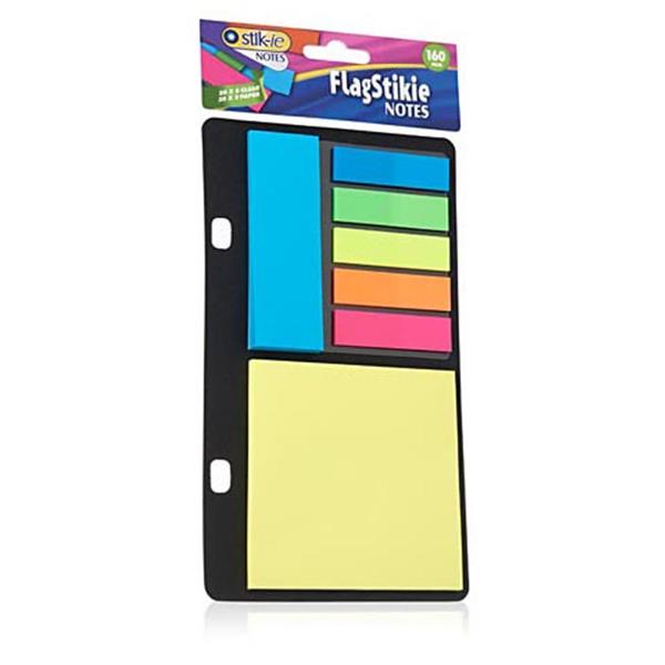 Pack of 160 Pieces Flag Sticky Notes by Stik-ie