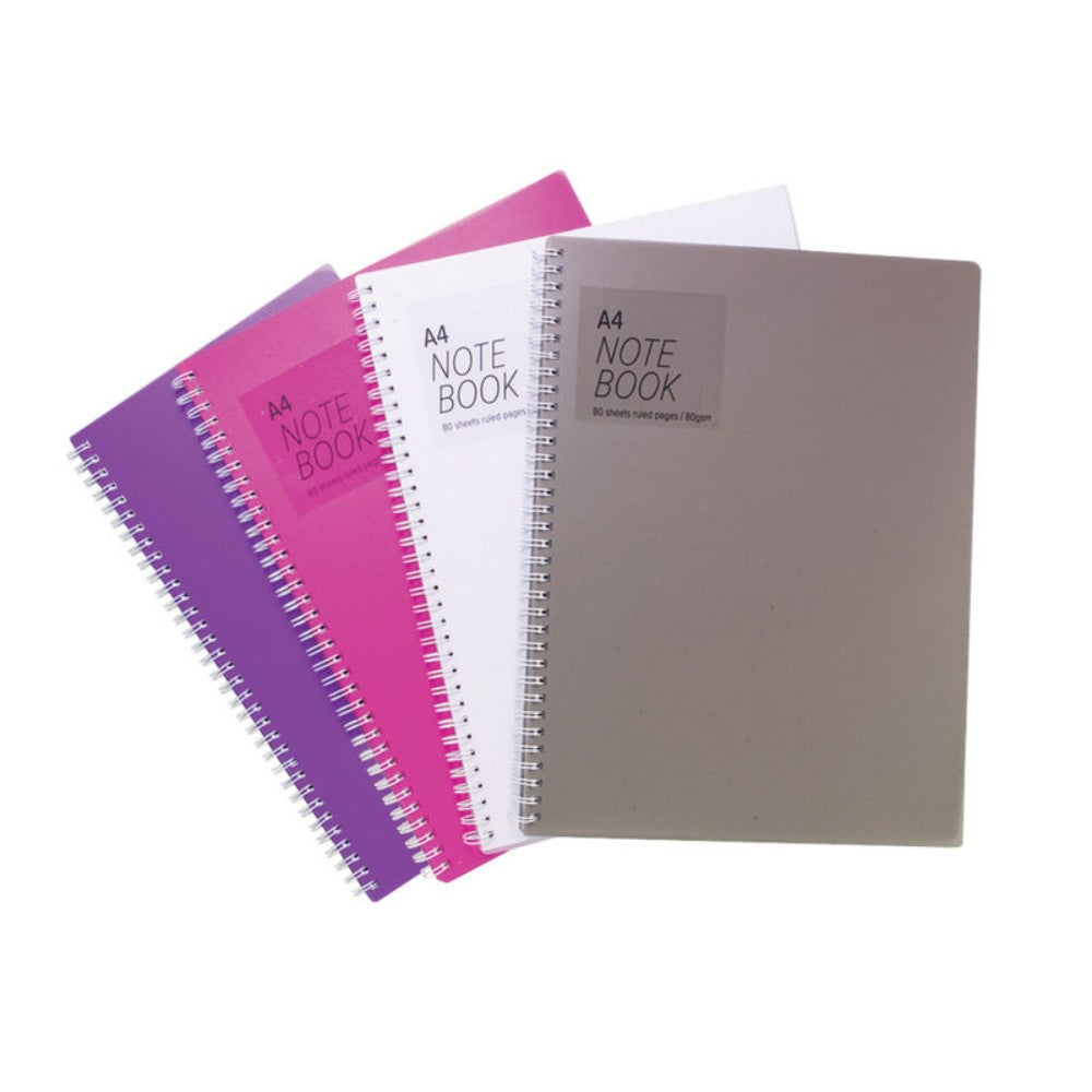 5 x A4 Twinwire Feint Ruled 80 Sheet Notebook