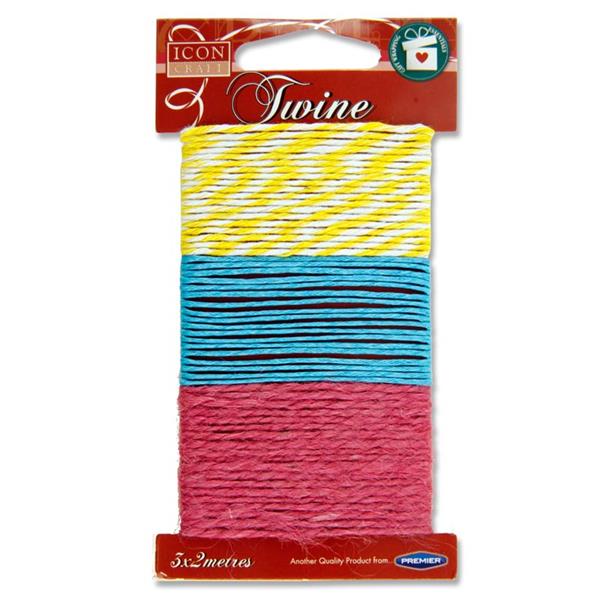 Pack of 3 2m Spring Twine by Icon Craft