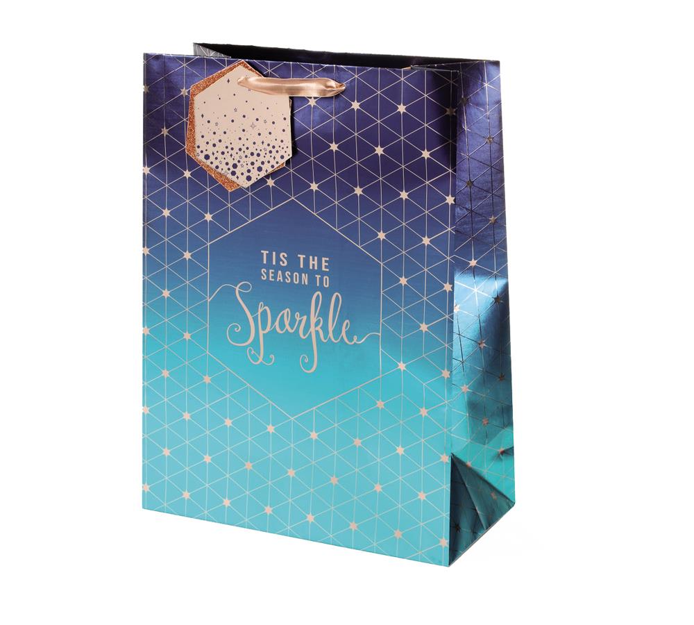 Seasonal Celebration Design Large Christmas Gift Bag