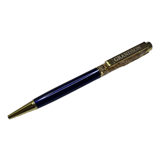 Grandson Captioned Gold Leaf Ballpoint Gift Pen