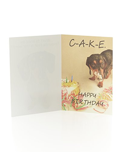 My Favourite Four Letter Word? Humour Cake Birthday Greetings Card