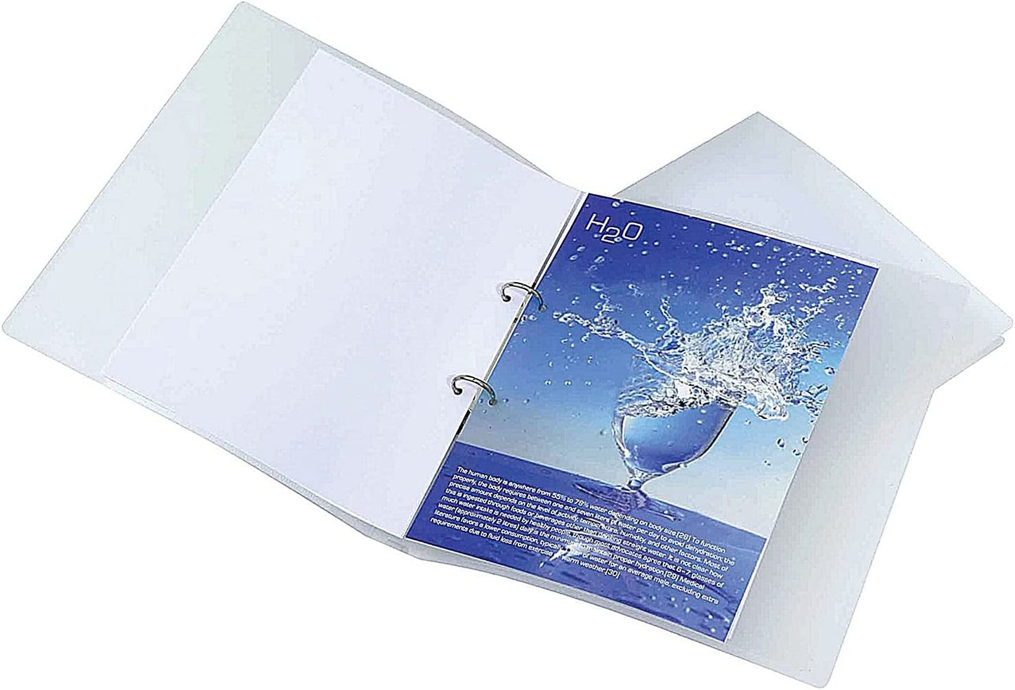 Frosted A4 25mm Capacity Clear 2 Ring Binder