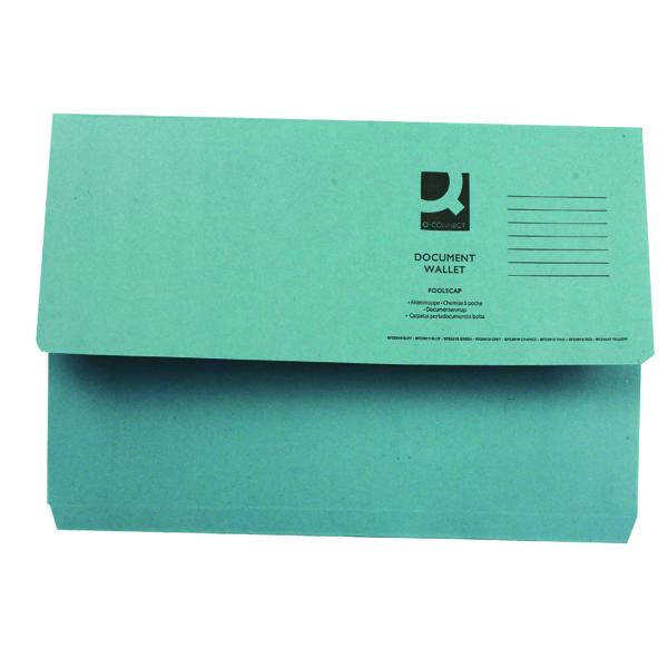 Pack of 50 Foolscap Blue Document Wallets