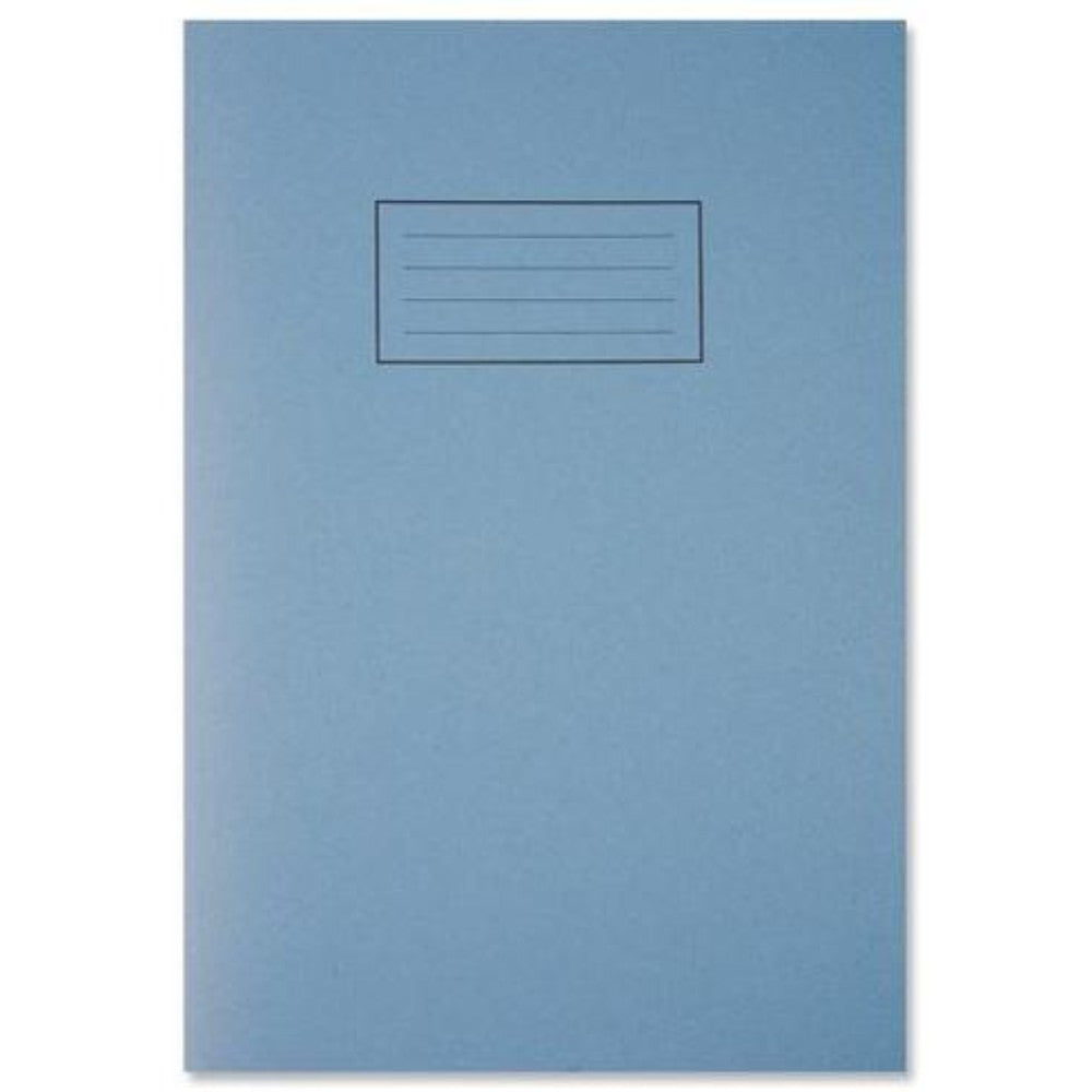 Silvine A4 Blue Exercise Book - Lined with Margin