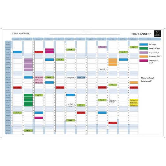 Exacompta Magnetic Perpetual Year Planner (Comes with magnets, magnet strips, pens and box) 56153E