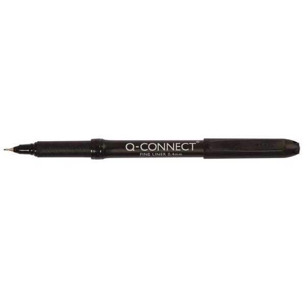 Pack of 10 0.4mm Fineliner Black Pens