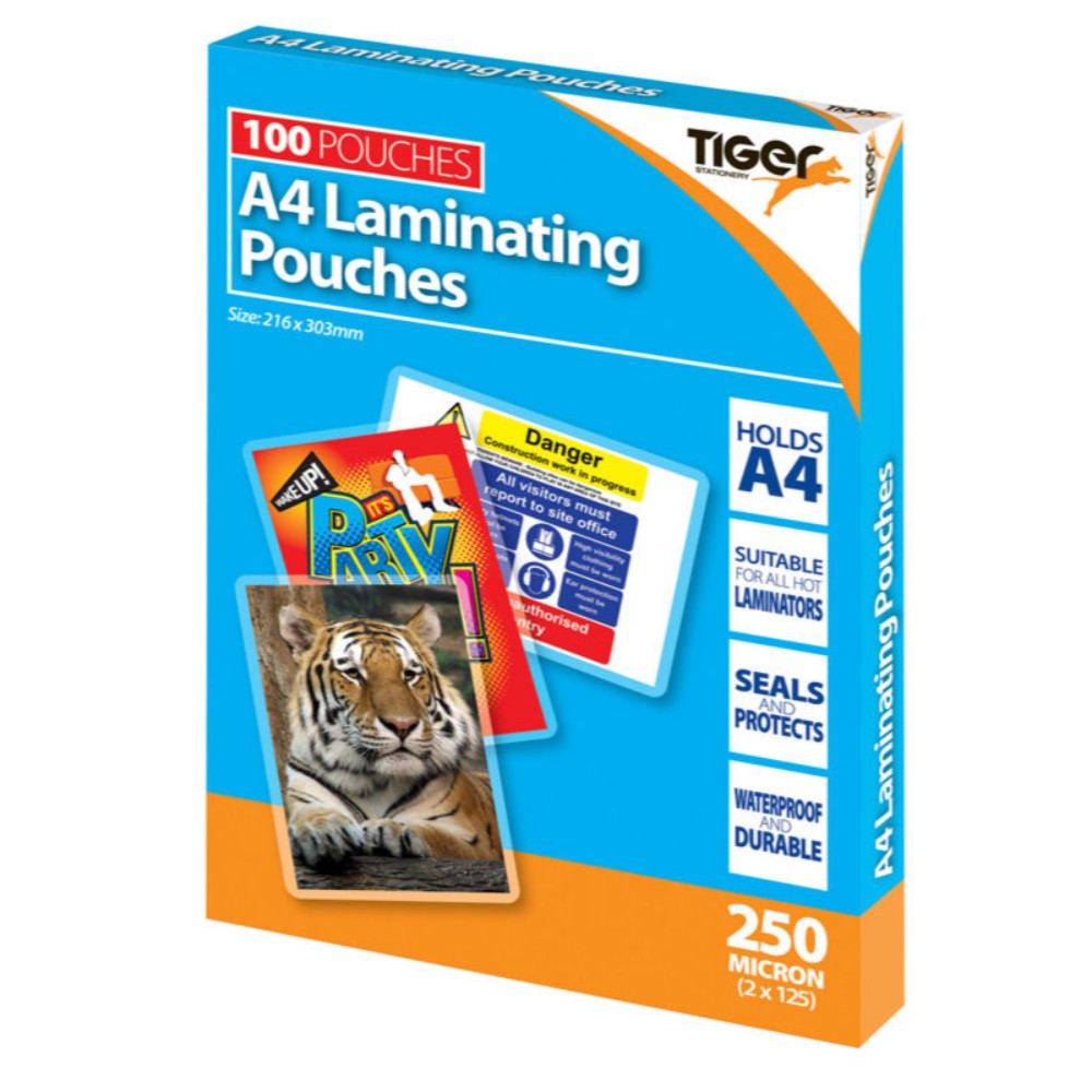 Box of 100 A4 250micron Laminating Pouches