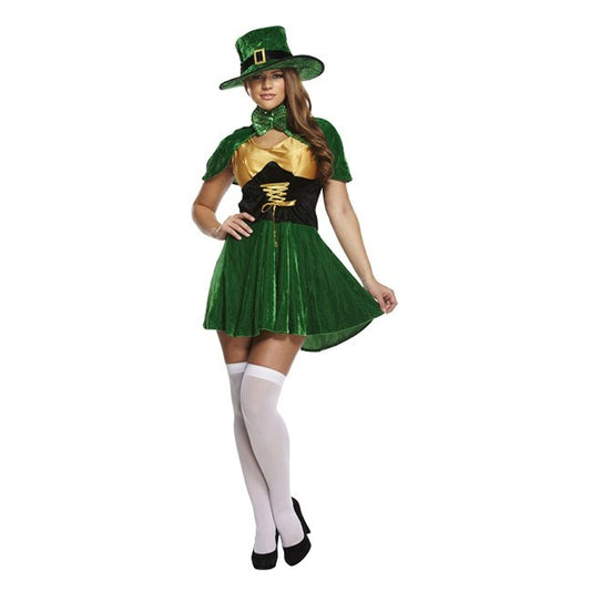 Leprechaun Lady One Size Adult Fancy Dress Costume