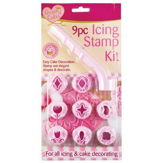 9 Piece Icing Stamp Kit