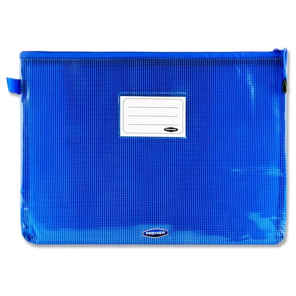 A4+ Extra Durable Printer Blue Mesh Wallet by Premto