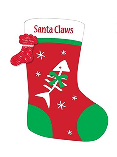 Cat 'Santa Claws' Christmas Stocking