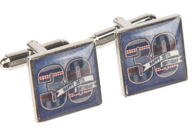 30th Birthday Denim Collection Cufflinks