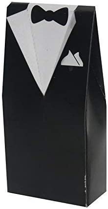 Wedding Box Tuxedo Party Bag Favours Table Decoration