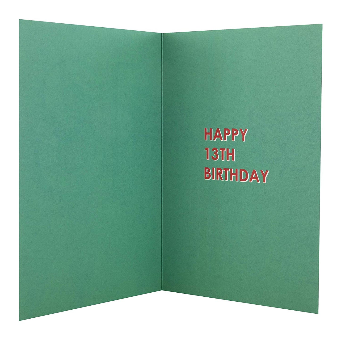 Tidy Friday 13th Open Birthday Card