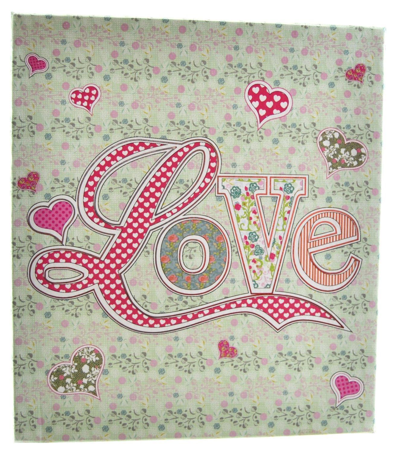 Laura Darrington Patchwork Collection Wooden "Love" Frame