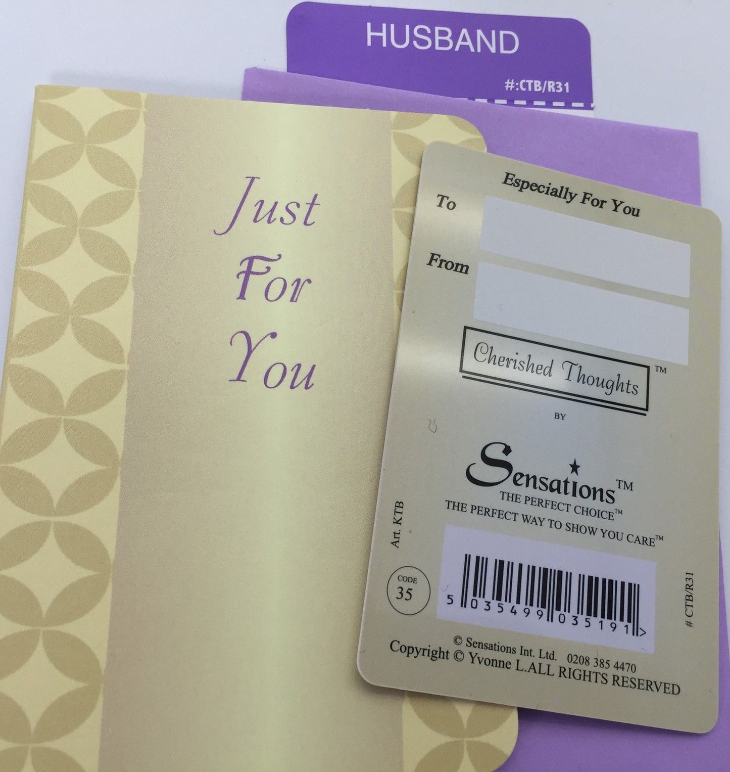 With Love To My Husband(Sentimental Keepsake Wallet / Purse Card)...