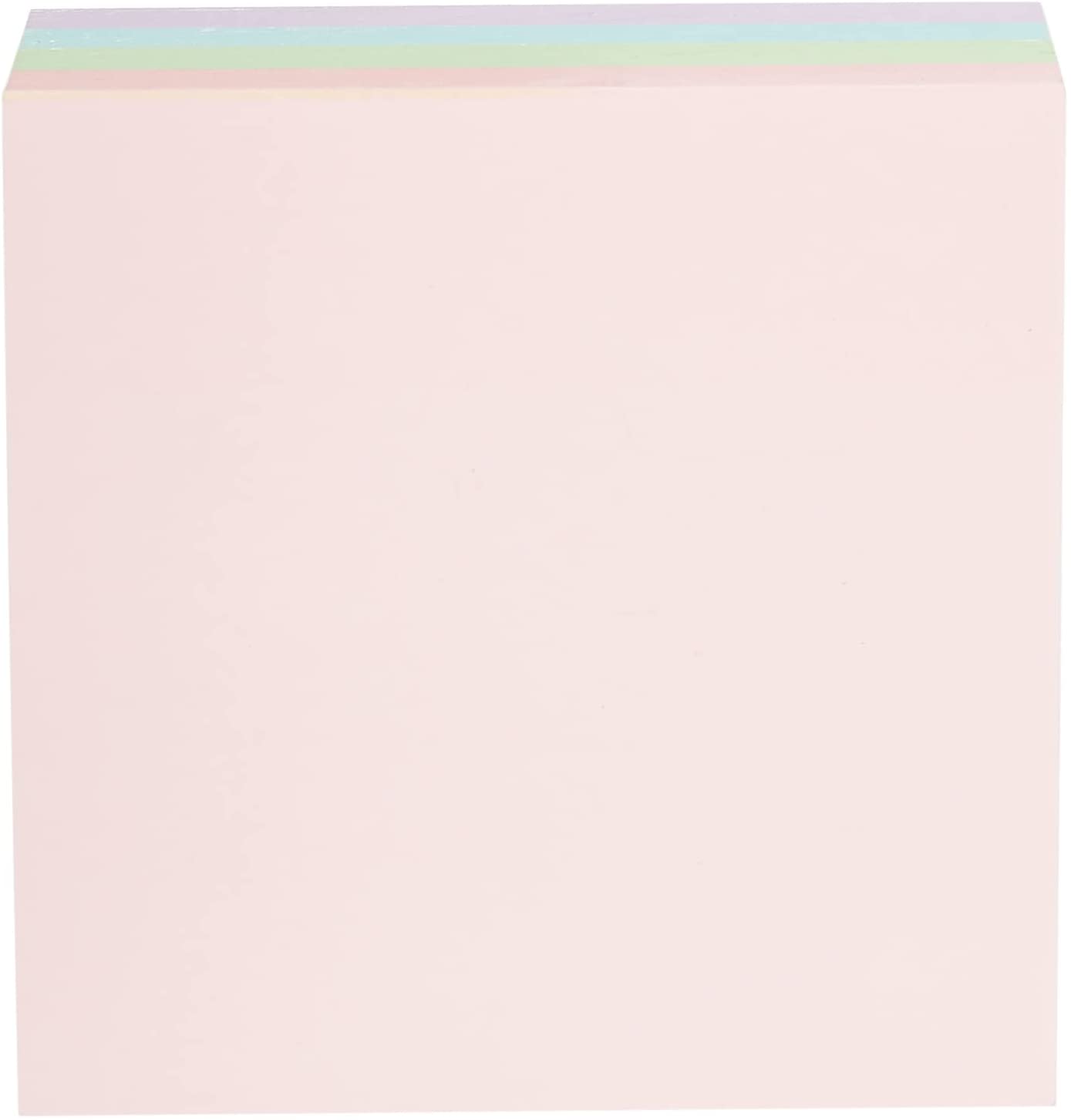 400 Sticky Note Sheet Quick Note Cube 76 x 76mm Pastel Colours