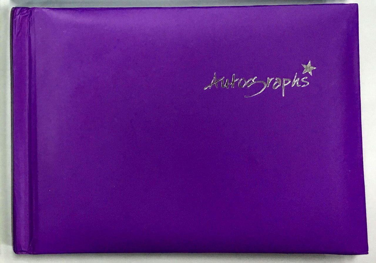 Purple Autograph Book 100 pages - Signature End of Term School Leavers