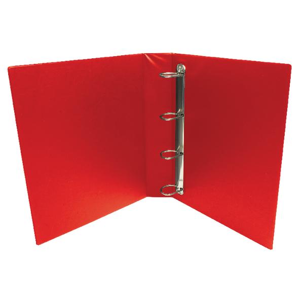 Pack of 10 25mm 4D Presentation Red Binders