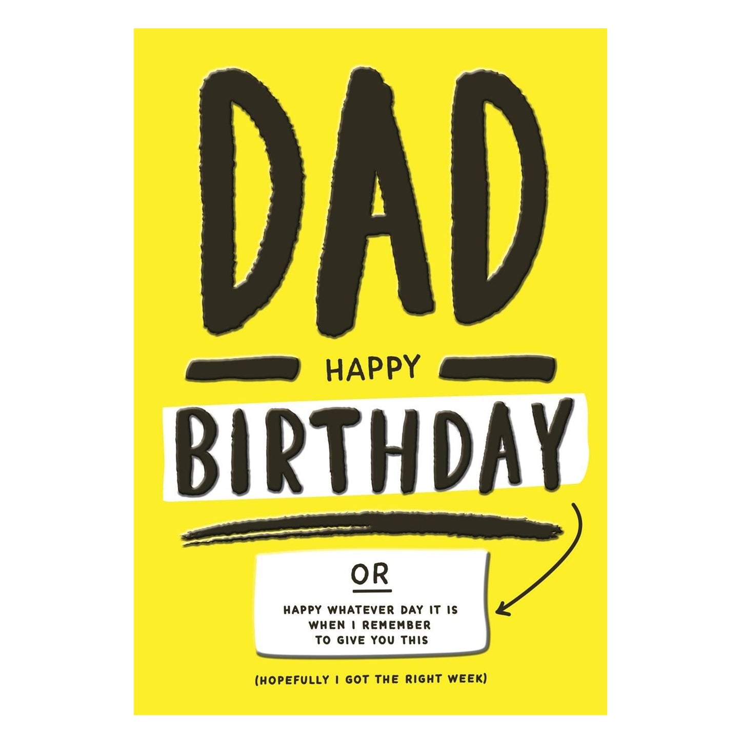 Contemporary Humour Design Dad Birthday Card