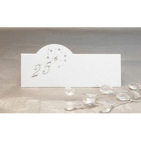 Pack of 12 Place Cards - 25th