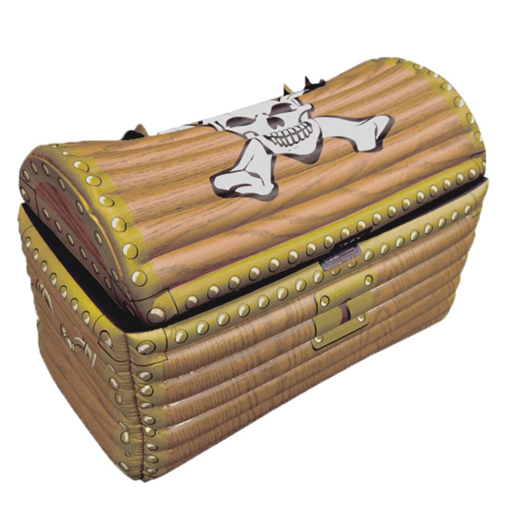 Inflatable Pirate Treasure Chest 58 X 31 X 52Cm