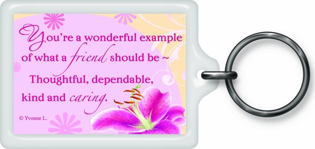 Wonderful Friend Sentimental Keyring - Birthday Christmas Gift