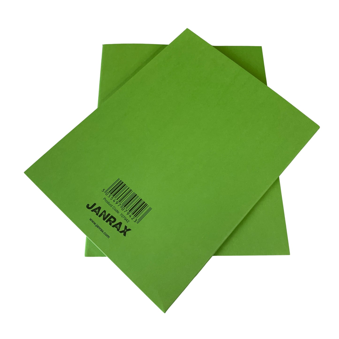 Pack of 50 Janrax 9x7" Green 80 Pages Feint and Ruled Exercise Books