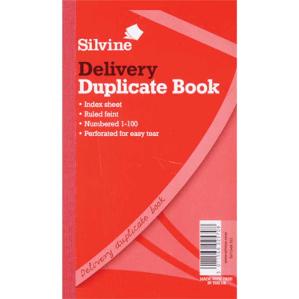 Duplicate Delivery Book 8.25"x5"